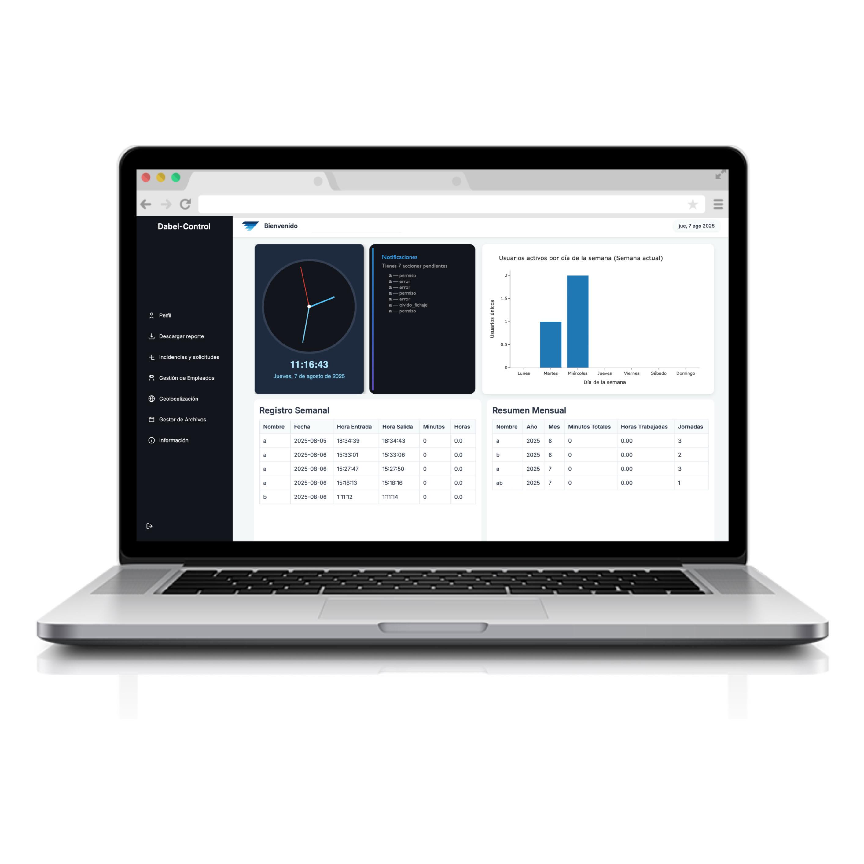 Registro Horas Extra